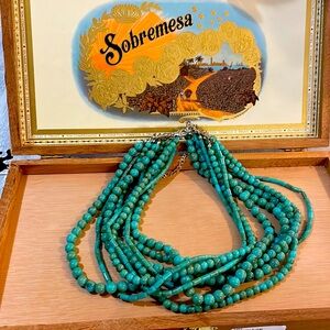 Turquoise choker style necklace